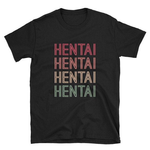 Funny Nerd Porn - Hentai on Repeat / Funny Cute Geek Nerd Anime Animated Porn Hentai Kawaii  Waifu Japanese Vaporwave Street Wear Birthday Gift Shirt T-Shirt
