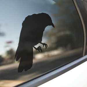 Crow Decal / Crow Sticker / Raven Decal / Raven Sticker / Car Decal / Laptop Decal / Laptop Sticker / Car Sticker / Emo Decal / Goth Decal