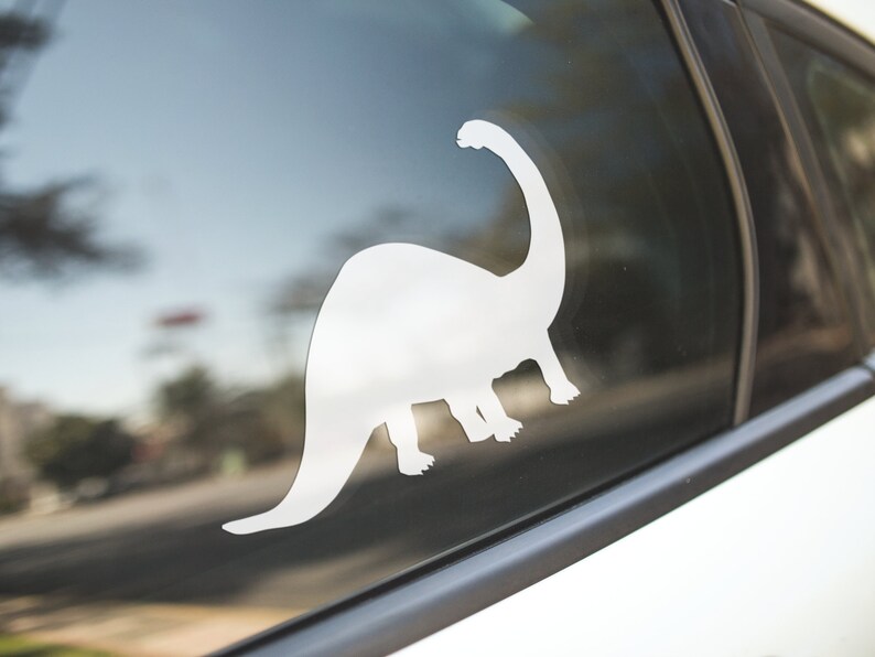 Brachiosaurus Decal / Dinosaur Decal / Dinosaur Sticker / Car Etsy