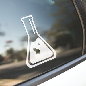 Beaker Decal Sticker / Science Decal Sticker / Chemistry Decal Sticker / Chemist Gift / Scientist Gift / Bottle, Car, Laptop, Sticker Decal