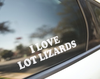 Lot Lizard Decal Sticker / Truck Driver Decal Sticker / Trucker Decal Sticker / 16 18 Wheeler Truck / Bottle, Car, Laptop, Sticker Decal