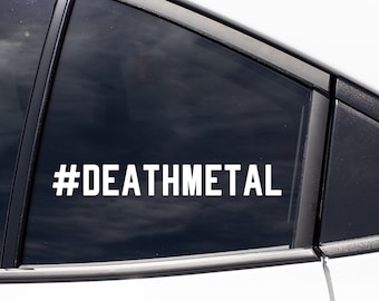 Obituary Death Metal Band Vinyl Decal Guitar Laptop Car Window Sticker