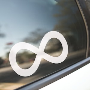 Infinite Infinity Symbol / Funny Cute Math Mathematician Physics Nerd Geek / Vinyl Sticker Decal Cup Mug Bumper Laptop Car Window Art Gift