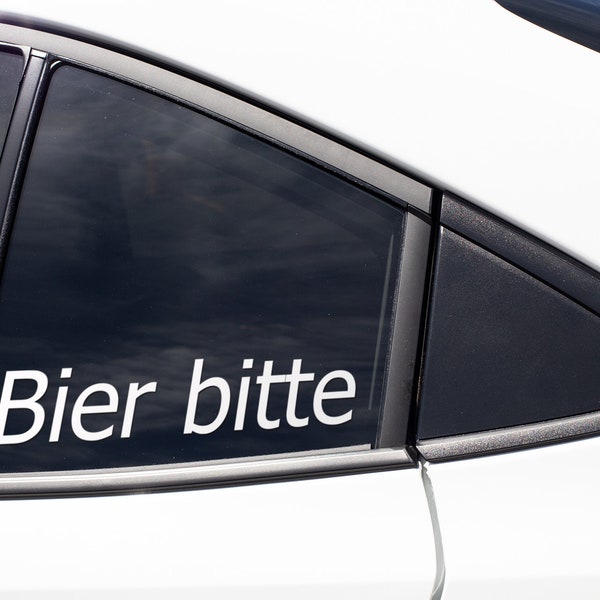 Beer Please German / German Decal / German Decal / German Beer / Germany Beer / Car Decal / Laptop Decal / Car Sticker / Laptop Sticker