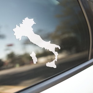 Italy Decal Sticker / Italian Decal Sticker / Italy Gift / Italian Gift / Italy Map / Italy Art / Italy Bottle, Car, Laptop, Sticker Decal