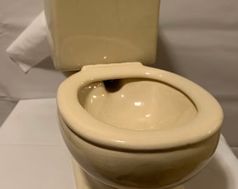 Vintage Ceramic Toliet Bowl Toliet Paper Holder AB499129