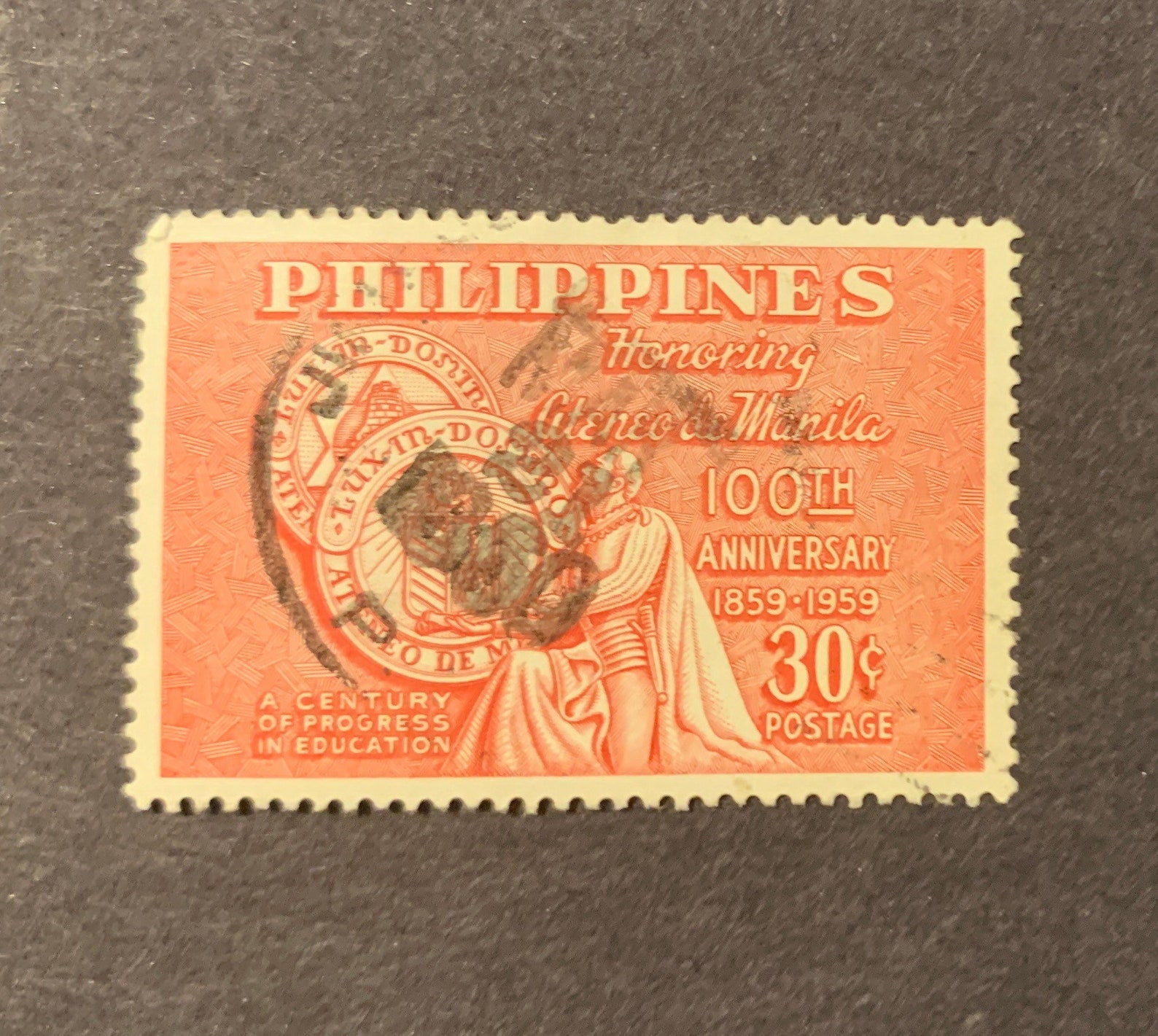 Vintage Philippine Used Postage Stamp Etsy