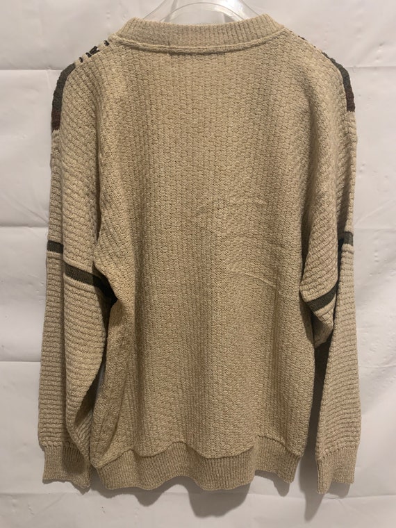 Vintage Protege Collection Mens Brown Blk & Tan Color 3D Knit