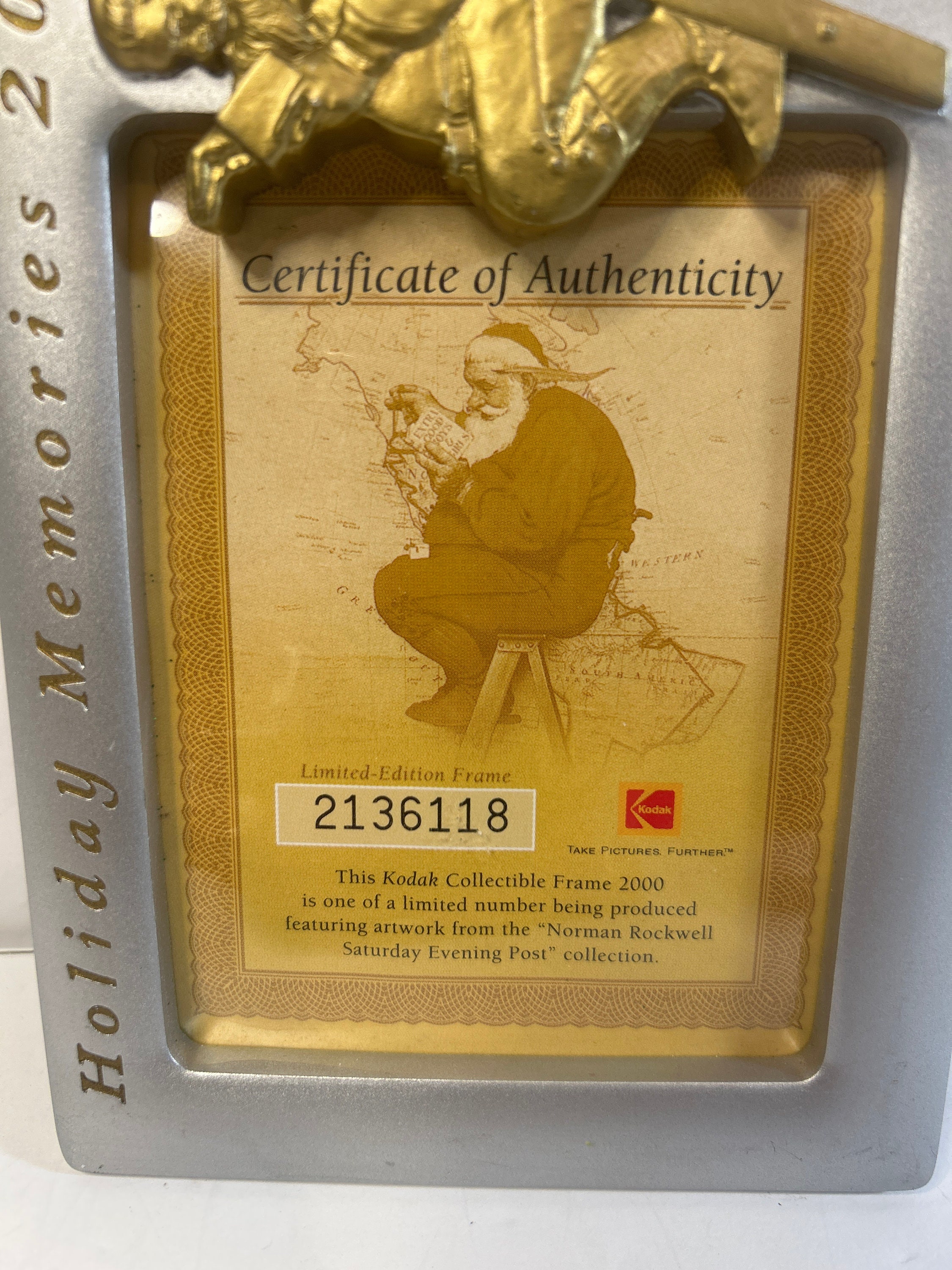 Kodak Holiday Memories 2000 Limited Edition Norman Rockwell Santa