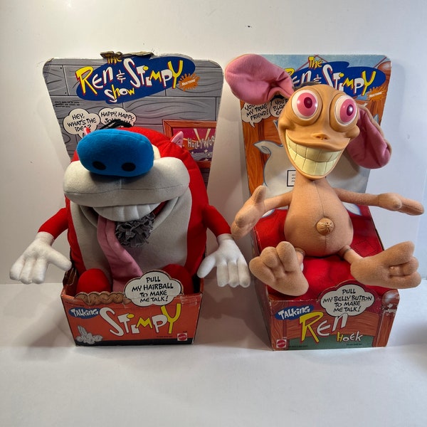 Ren and Stimpy Plush Etsy