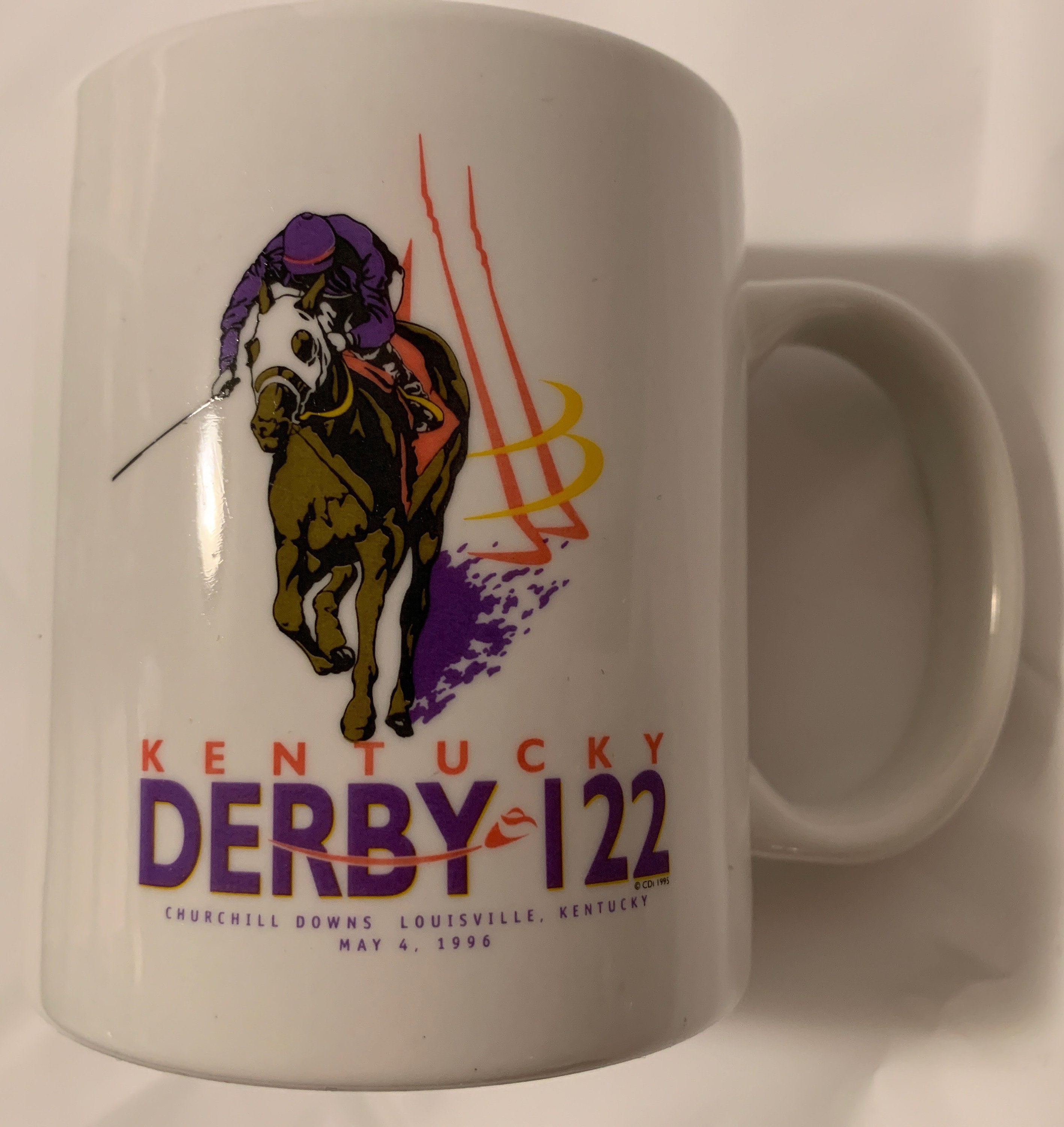 Vintage 4 de mayo de 1996 Kentucky Derby 122 Coffee Cup Etsy España