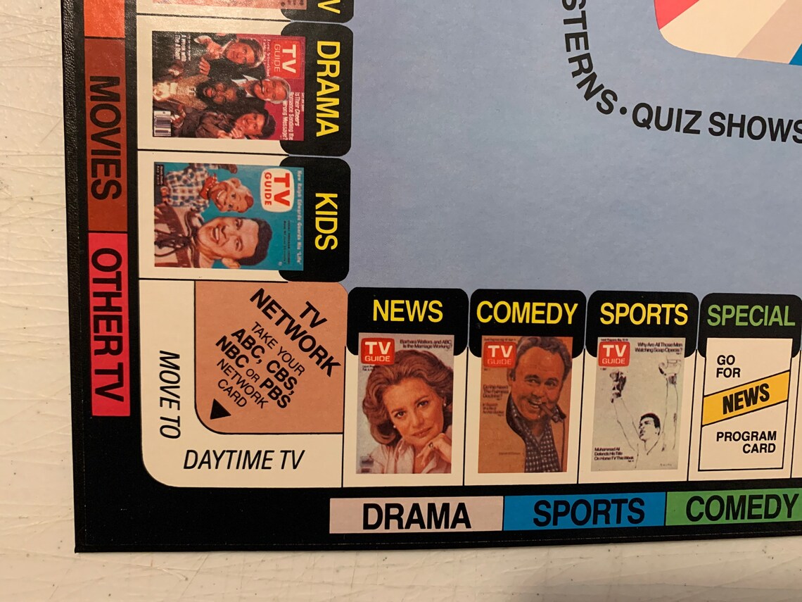 Vintage 1984 Tv Guides TV Game Board Game Trivia Family Etsy