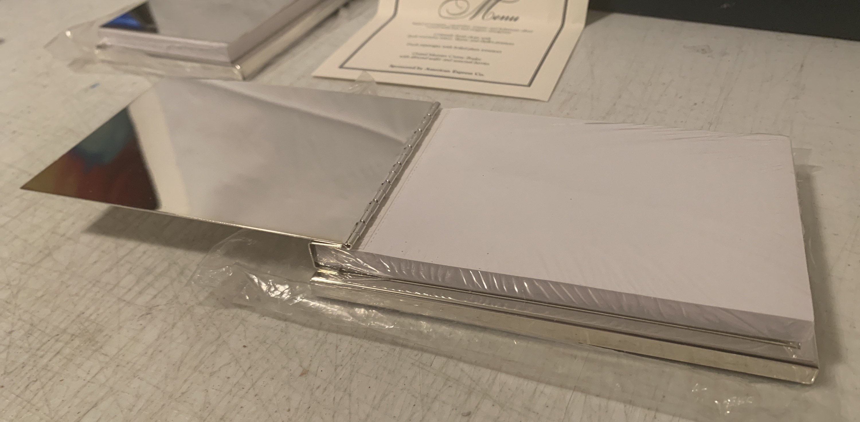 Empty Notepad Senate Vintage Fifth Annual Senate Majority Silver Plated Notepad Holder O400 ...