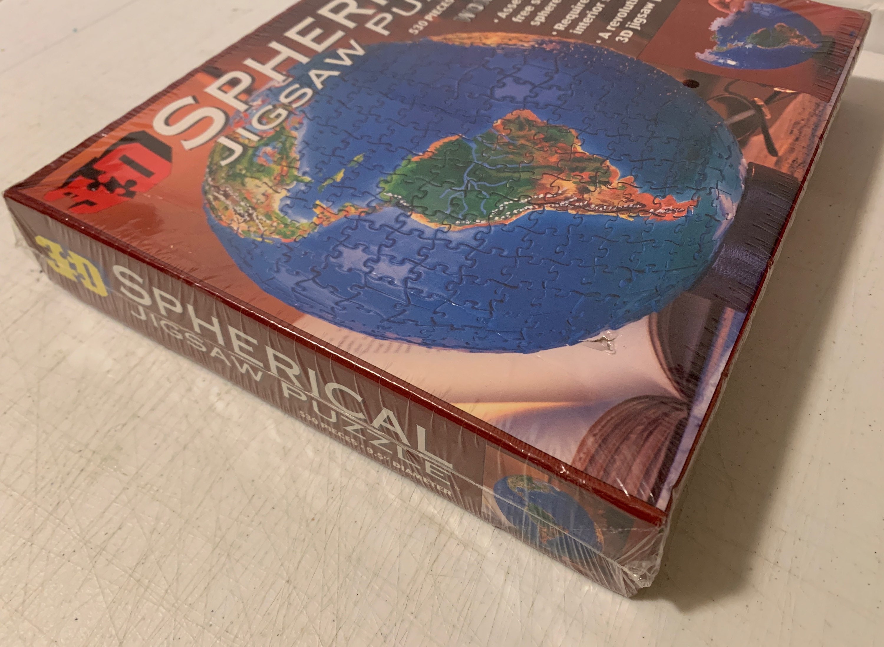 Vintage 1995 3D SPHERICAL Jigsaw Puzzle WORLD GLOBE 530 Pieces Etsy