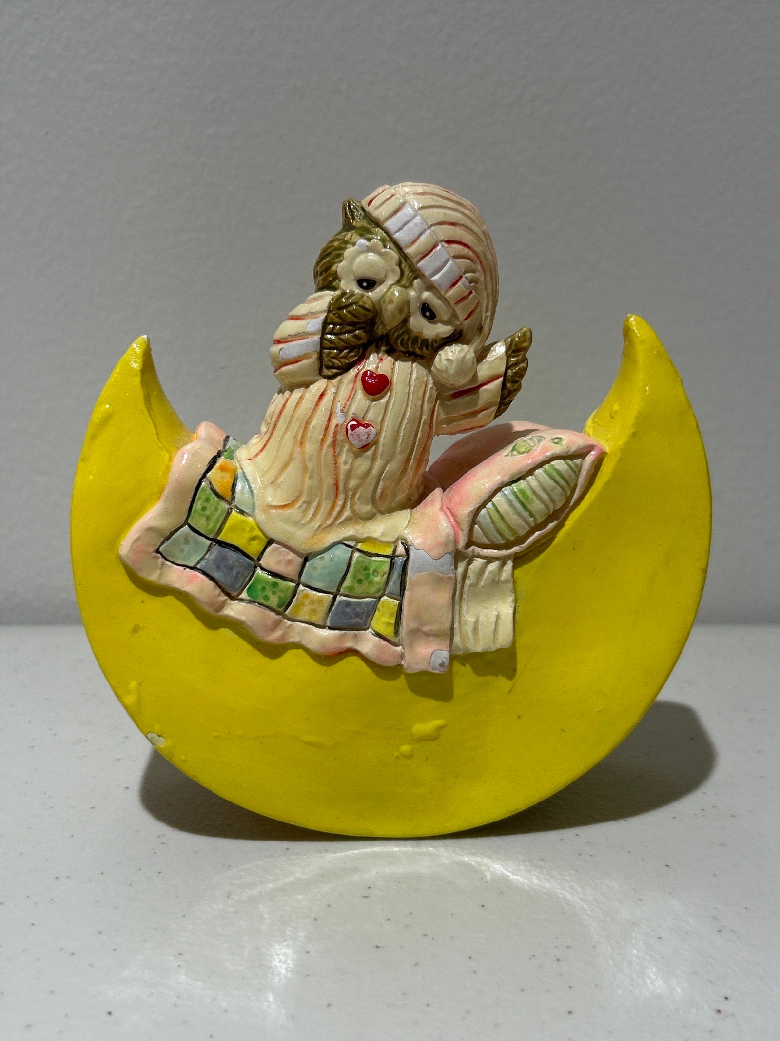 Vintage Owl On Moon Wish Upon A Star Music Box J2