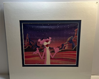 Pink Panther 1999 Original Animation Cel COA Metro Goldwyn Mayer Desert Area BL1