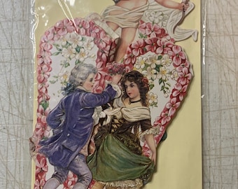 Shackman Victorian Cherub Foldout Fan & Envelope BO100