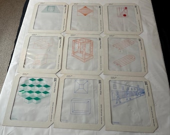 Vintage 3M Brand Mathematics Optical Illusion 1965 Overhead Projector I4