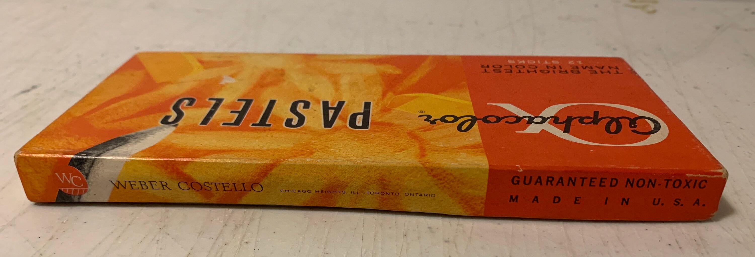 Vintage Weber Costello Alphacolor Square Artist Pastels 12 Etsy