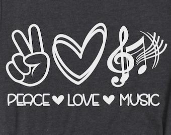 Peace Love Music SVG, Music Notes SVG, Peace Love Music Png, Music Lifeline Svg, Music Note SVG, Music Svg, Music Note Svg, Peace Sign Svg