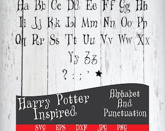 Download Harry potter font svg | Etsy