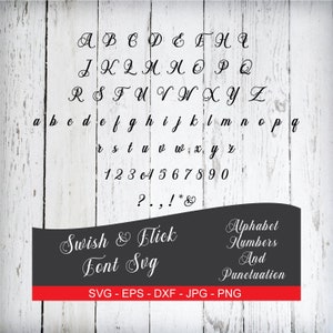 Swish & Flick svg fonts font svg cricut fonts for cricut alphabet svg calligraphy font script font fonts svg cursive handwritten font svg