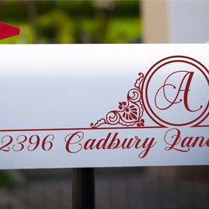 Moderne Monogramm Mailbox Decal SVG Mailbox SVG Mailbox Address SVG Mailbox Cut File for Cricut Farm Svg Mailbox Files Mailbox Frame Svg
