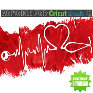 Stethoscope SVG Heart Stethoscope SVG Nurse SVG Nurse Stethoscope svg Stethoscope Heart svg Nurse svg Files for Cricut Files Love Nurse svg
