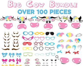 Ko ansikte SVG ko huvud svg ko med bandana svg bandana kviga svg filer för Cricut svg klippfil ko clipart gårdsdjur svg land svg