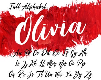 Full Alphabet! Cursive Font SVG Script Font SVG Calligraphy Font SVG Handwritten Font svg Fonts Alphabet svg Calligraphy svg Cursive svg