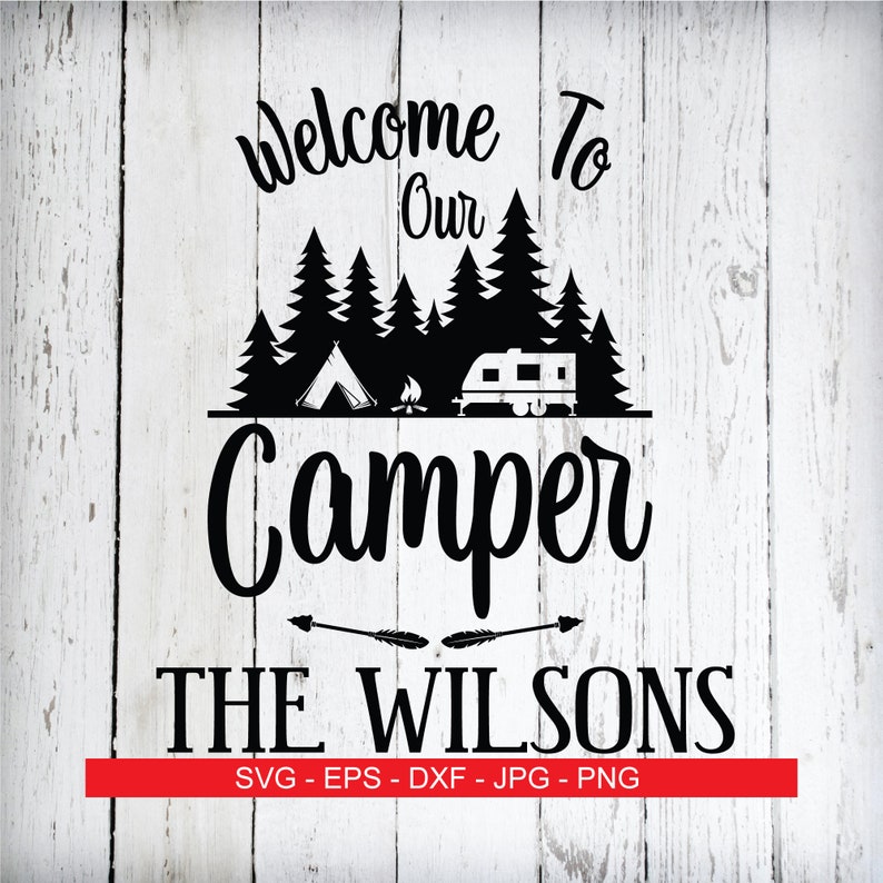 Download Camping SVG Camper SVG Family Name SVG Mailbox Monogram ...