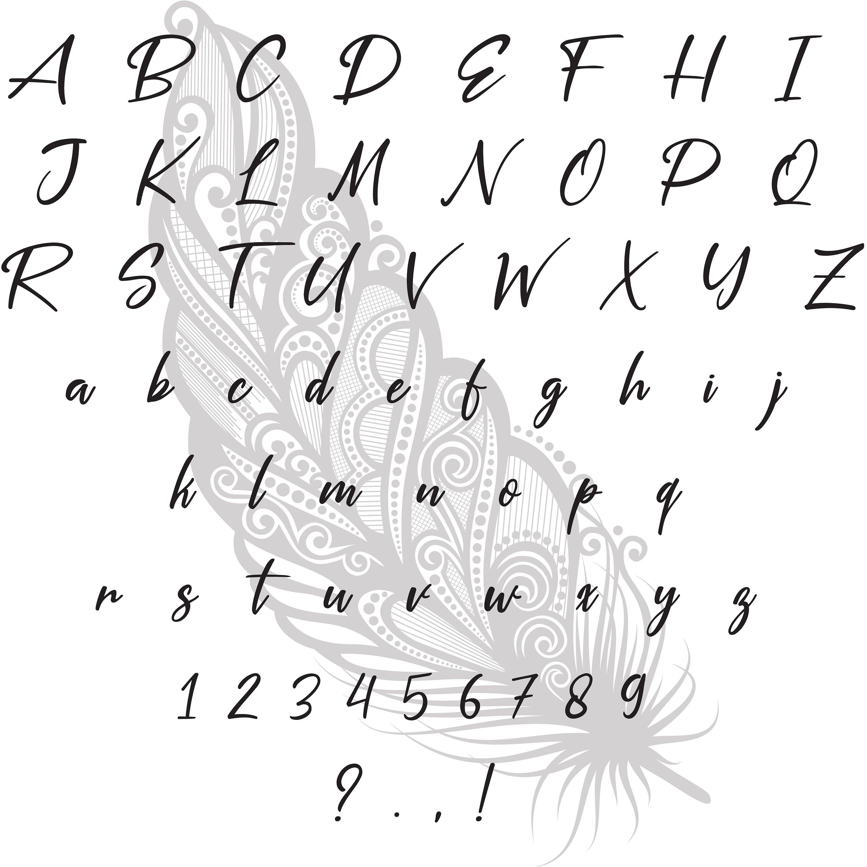 Cursive Font SVG Script Font SVG Calligraphy Font SVG Handwritten Font ...