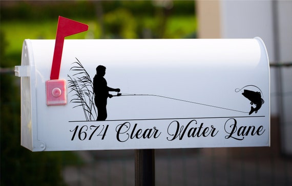 Fishing FIsh Lake Mailbox SVG Mailbox Decal SVG Mailbox Frames SVG Mailbox Address Svg Mailbox Files Mailbox Label Svg Mailbox Number Svg