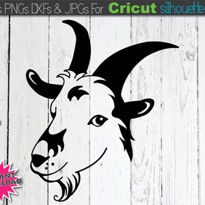 Goat SVG Sheep and Goat SVG Goat and Chicken silhouette Goat SVG bundle Goat Svg file Farm Animal Svg Files for Cricut Goats Face Svg