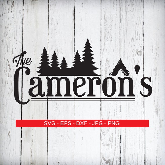 Download Camping Svg Split Monogram Svg Camper Svg Family Name Svg Last Etsy