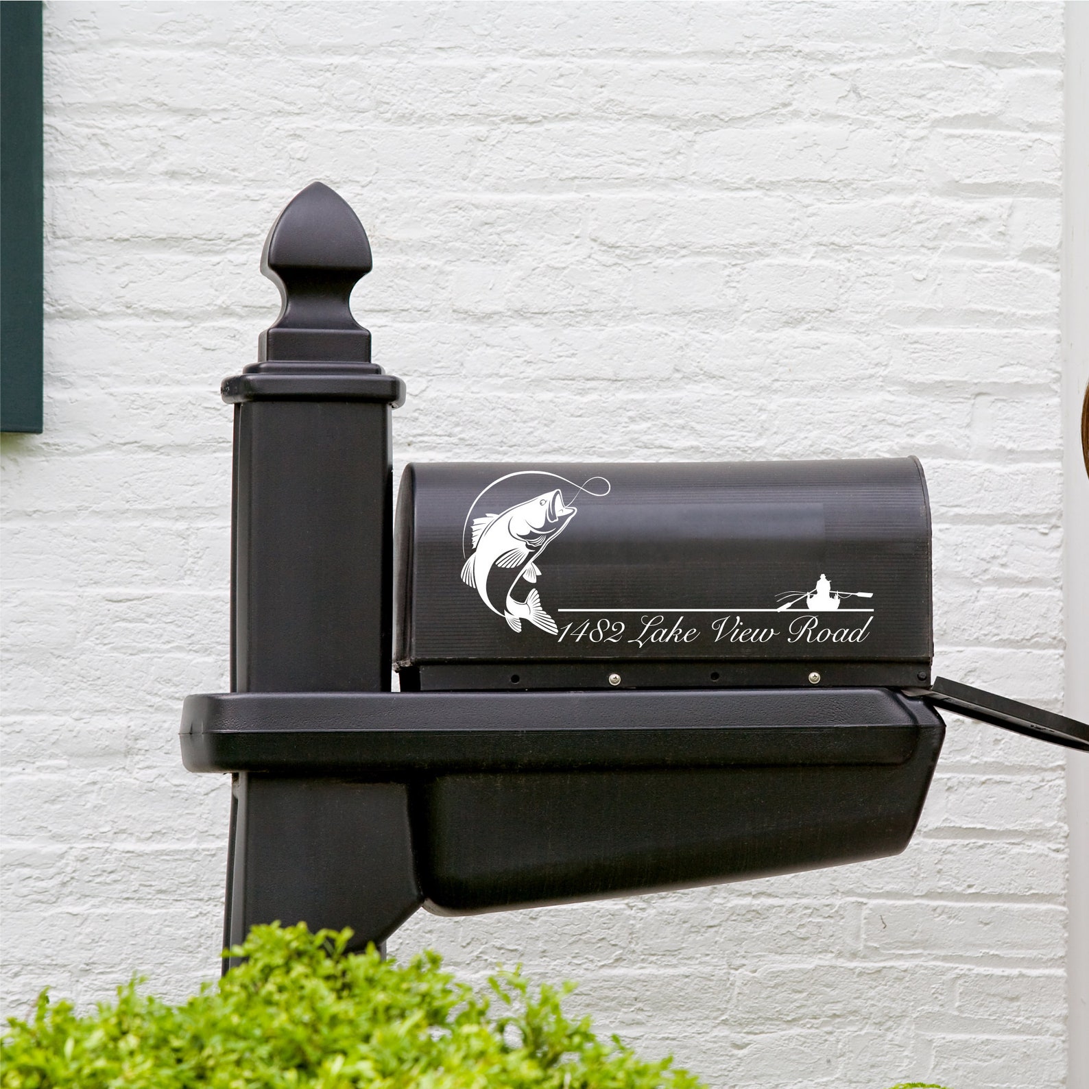 Fishing Fish Lake Mailbox SVG Mailbox Decal SVG Mailbox Frames Etsy