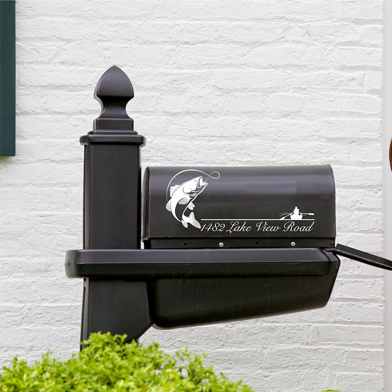 Fishing FIsh Lake Mailbox SVG Mailbox Decal SVG Mailbox Frames SVG Mailbox Address Svg Mailbox Files Mailbox Label Svg Mailbox Number Svg
