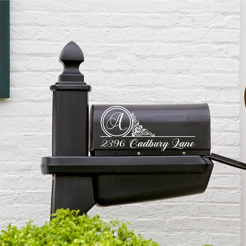 Download Modern Monogram Mailbox Decal SVG Mailbox SVG Mailbox ...