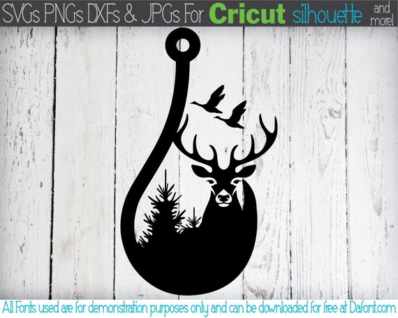 Deer Hunting SVG Hunting Fishing Duck Outdoor Scenery Cricut Silhouette SVG  Png Jpg Fish Hook Buck Flying Duck Tree Scenery Instant Download -   Canada