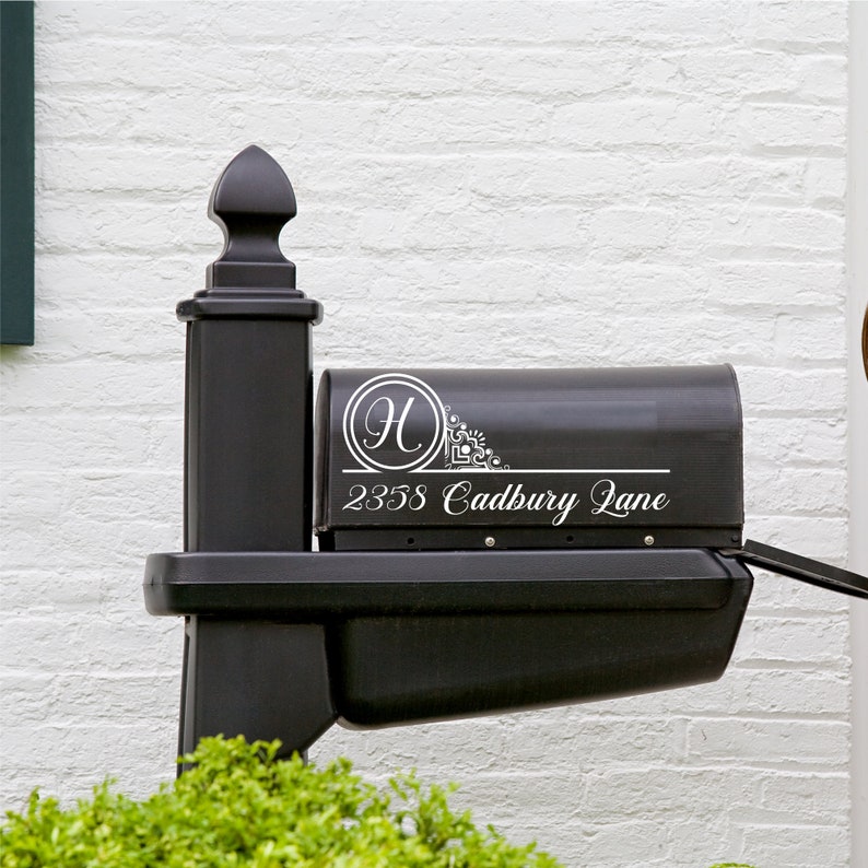 Download Art Deco Monogram Mailbox Decal SVG Mailbox SVG Mailbox | Etsy