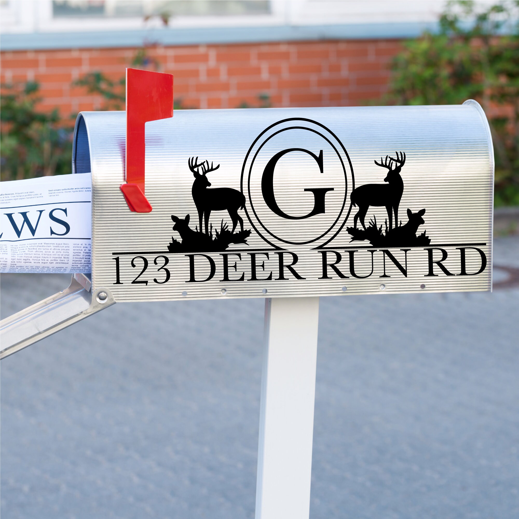 Deer Mailbox Monogram SVG Deer Mailbox Decal SVG Hunting Svg Etsy Norway