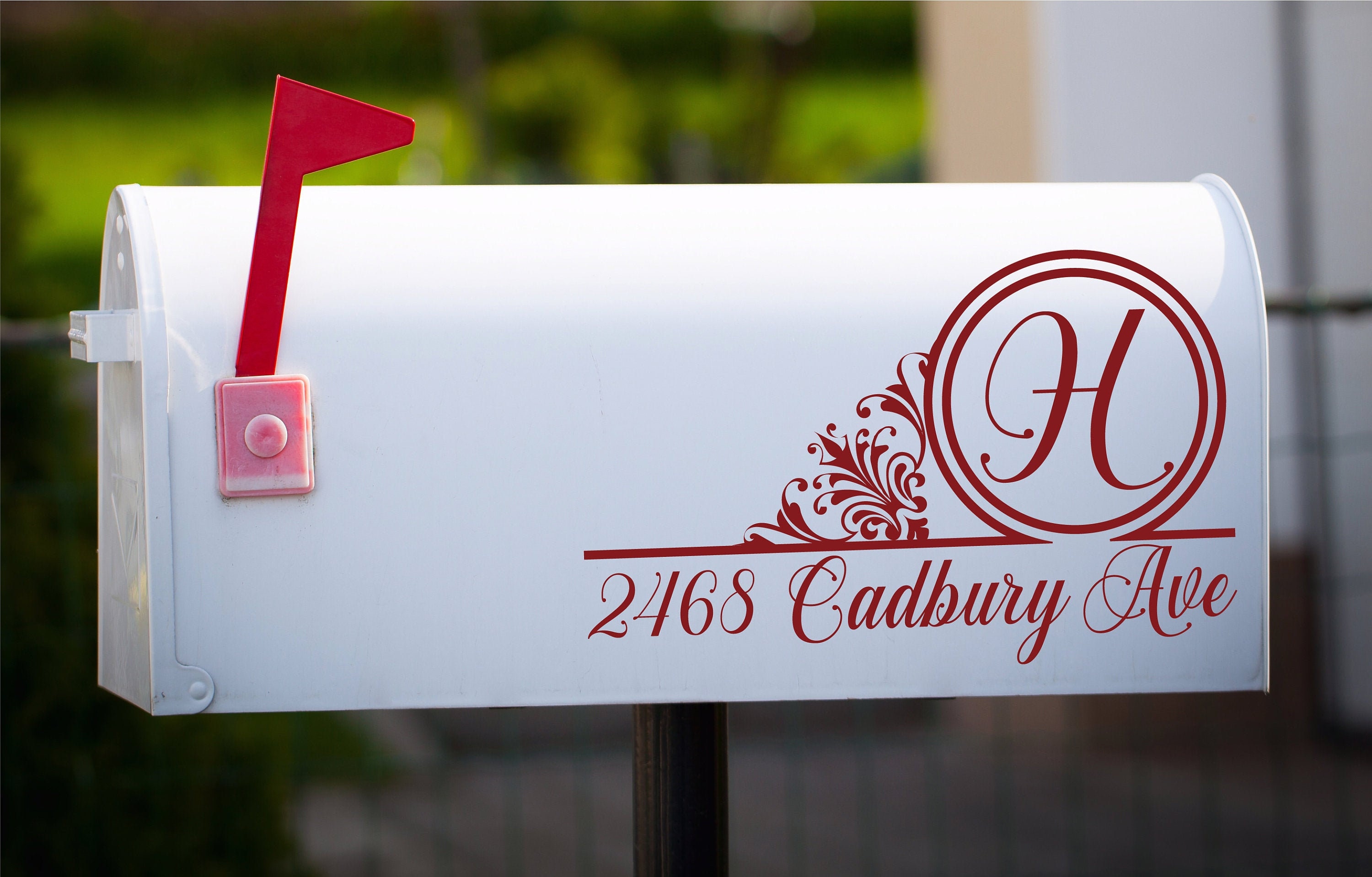 Download Victorian Monogram Mailbox Decal Svg Mailbox Svg Mailbox Etsy