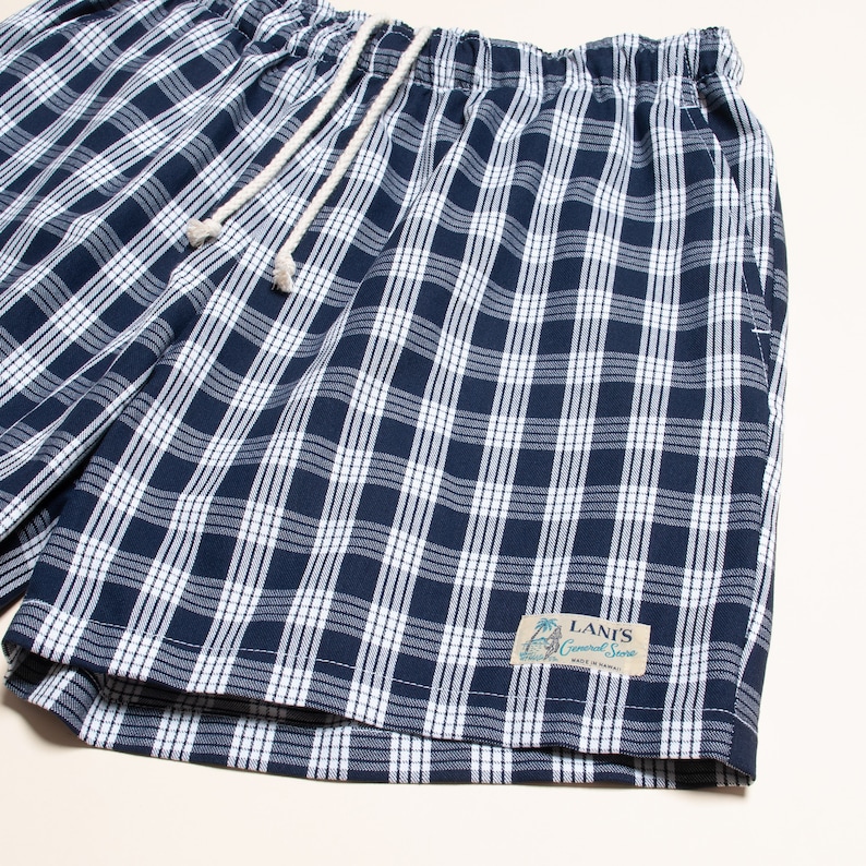 Palaka Shorts "Marinblå" / LANI'S General Store / Tillverkad i Hawaii USA bild 2