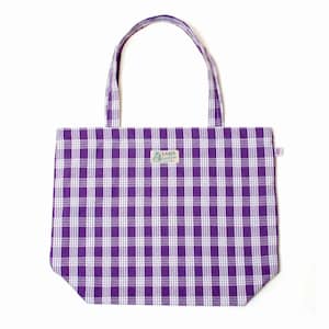Palaka Tote Bag "Purple" / Made in Hawaii