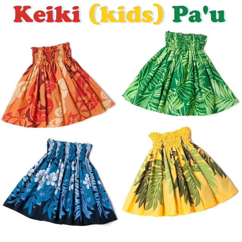 P\u0101/'\u016b Skirt Made in Hawaii Kids Pa/'u Hale No/'eau by LANI/'S General Store Keiki kids