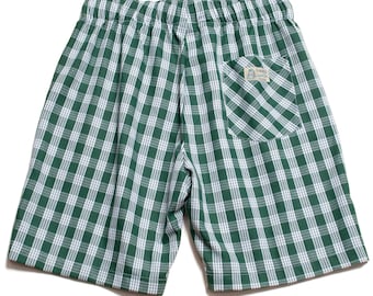 Palaka Walk Shorts ""Grün"" / LANI'S General Store / Made in Hawaii U.S.A."