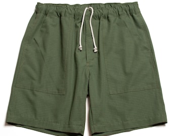 Ripstop Shorts "Olive" / Made in Hawaii U.S.A.