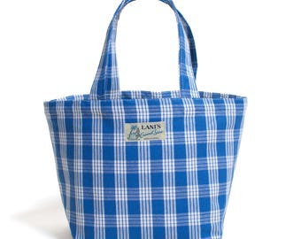 Palaka mini Tote Bag "Blue"