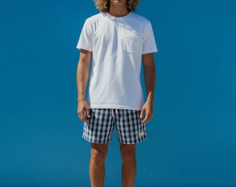 Palaka Shorts ""Navy"" / LANI'S General Store / Made in Hawaii U.S.A.