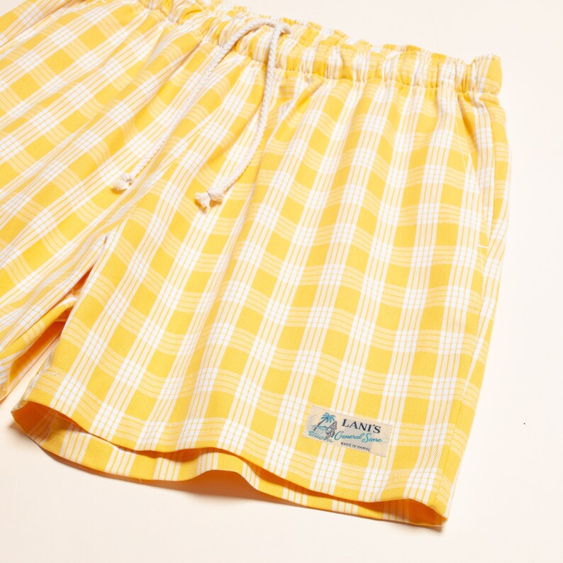 Palaka Shorts Yellow / LANI'S General Store / Made in Hawaii U.S.A. image 2